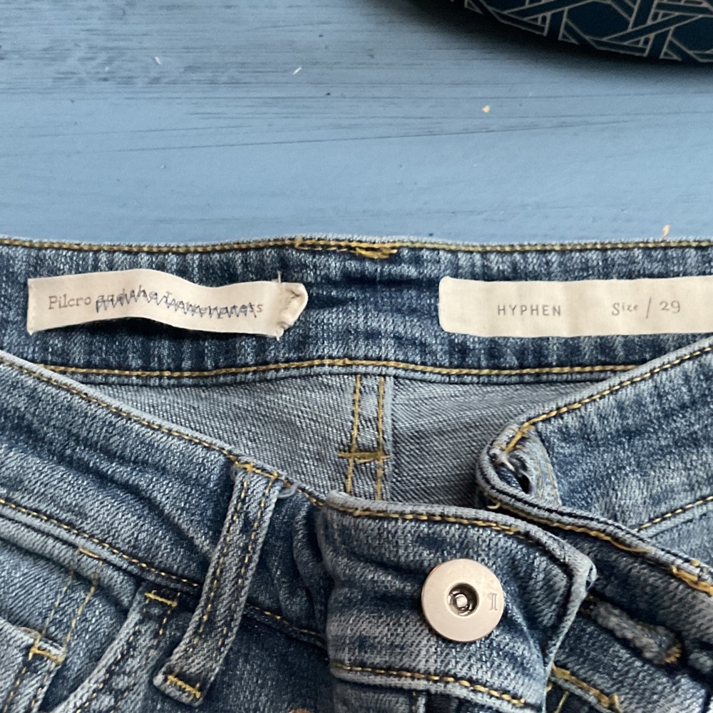 Pilcro High Rise Blue Denim Jeans